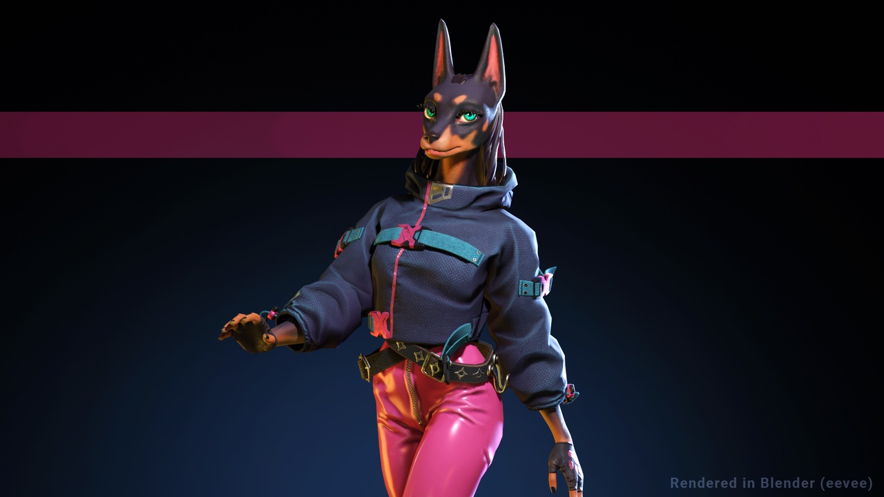 الوسائط 1 للقائمة Doberman girl