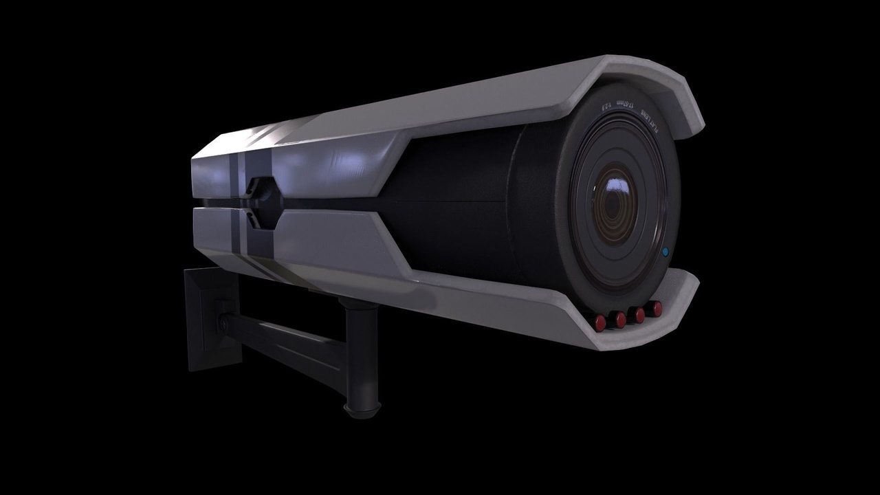 Security Camera Game Ready Low Poly PBR 3D Model | Fab