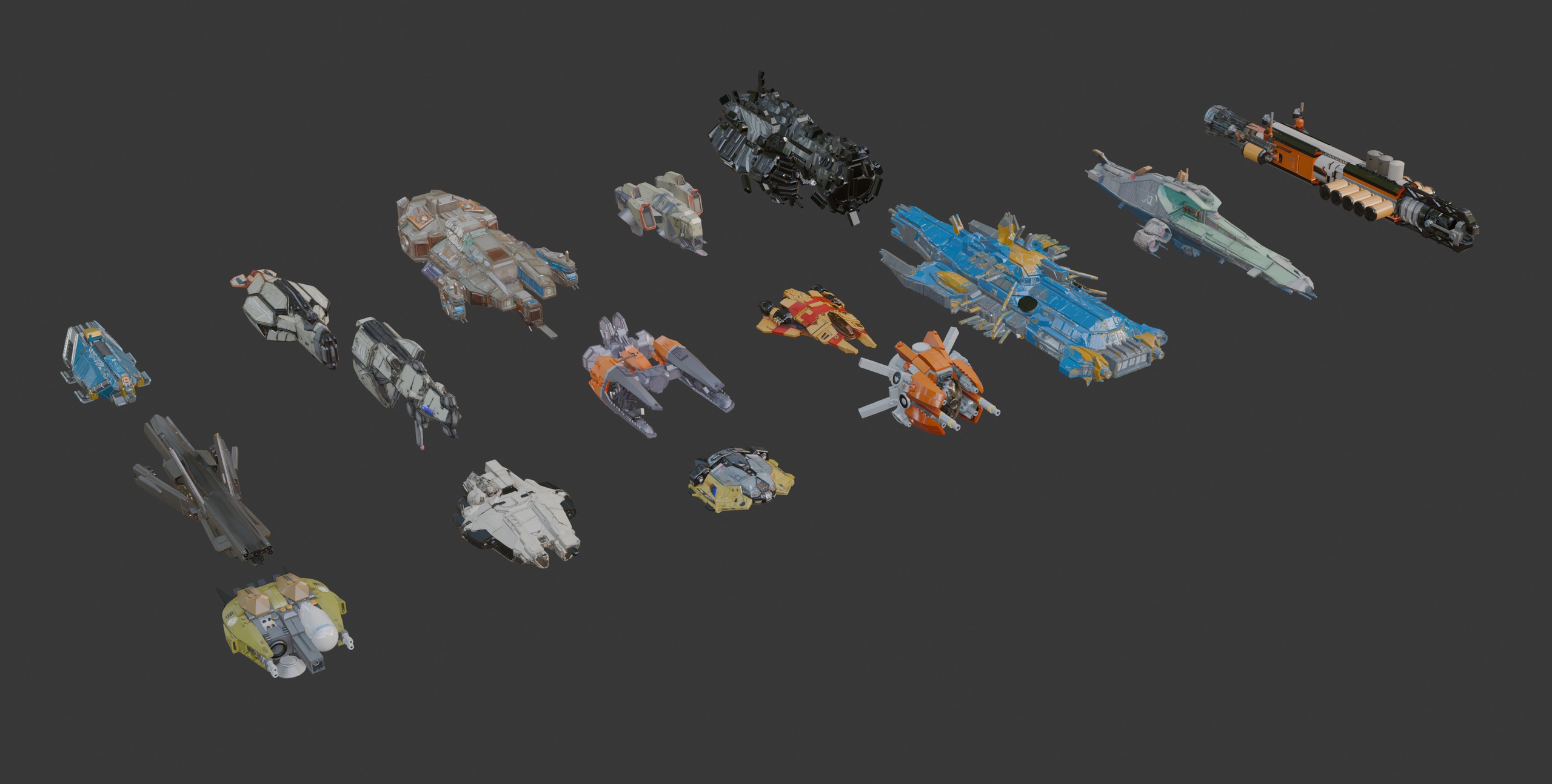 Media 1 for listing AKR spaceships set 1