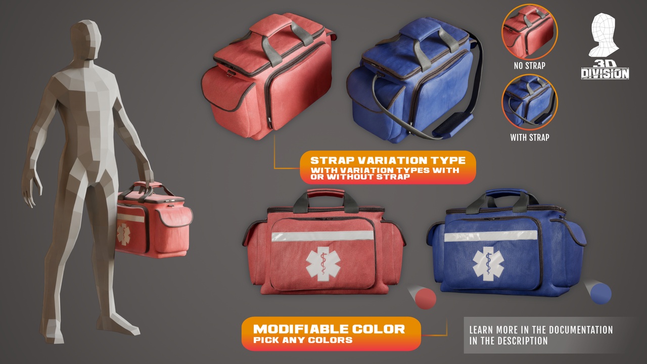Medium 1 für Eintrag Medical Bag - PBR Game Ready