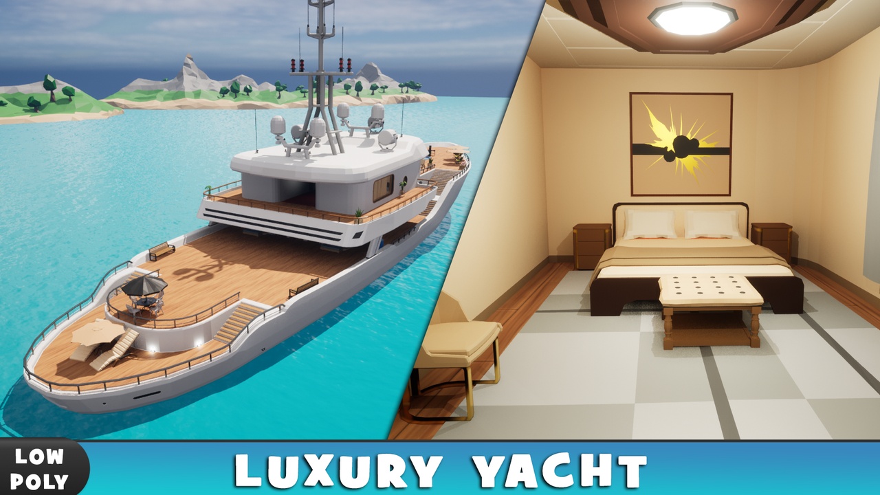 Media 1 for listing LowPoly Luxury Yacht