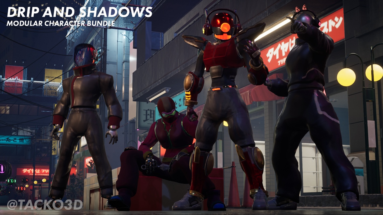 Media 1 for listing Drip and Shadows Futuristic Fashion Bundle