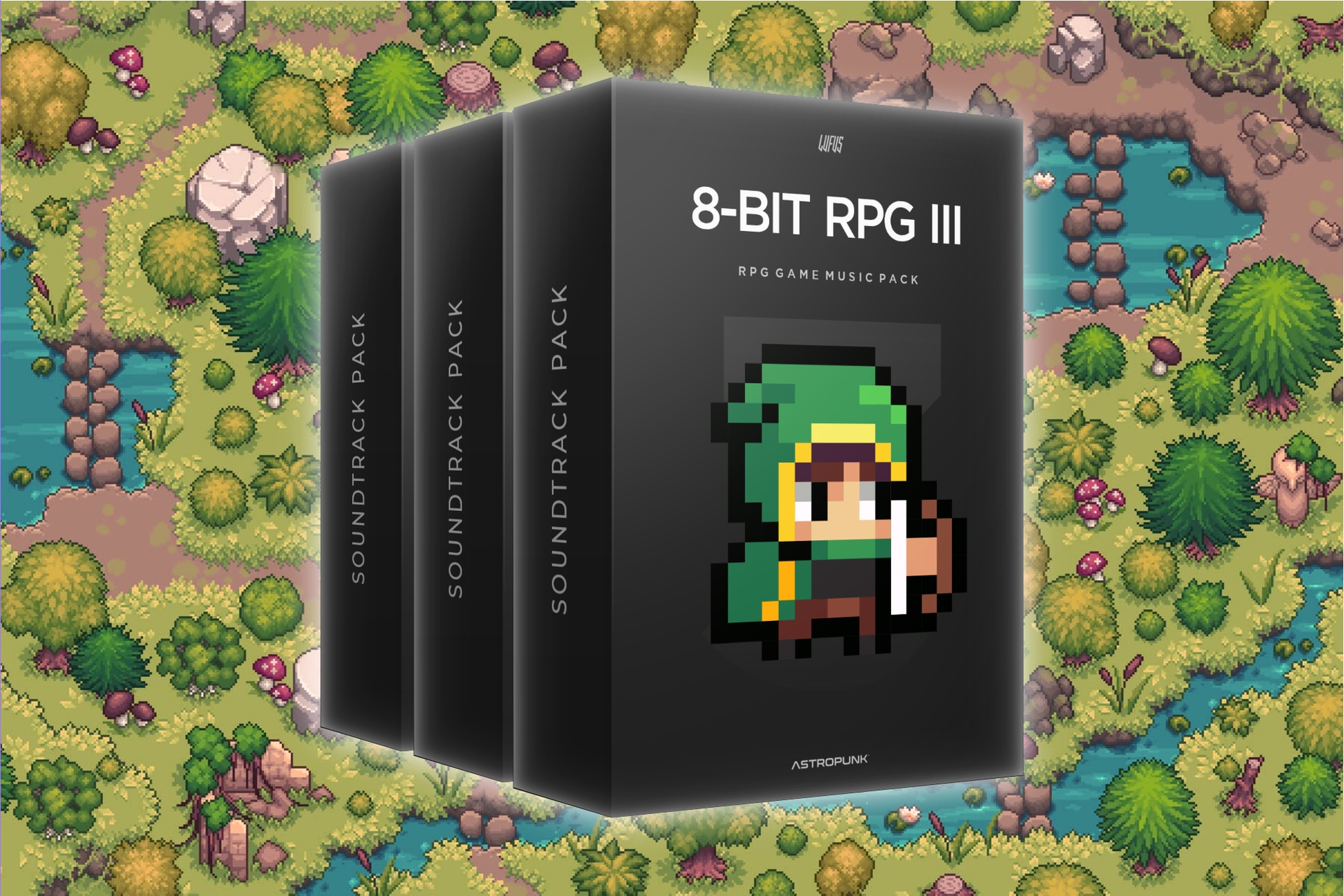 8-Bit RPG Bundle Vol. 1 제품 등록을 위한 미디어 1개
