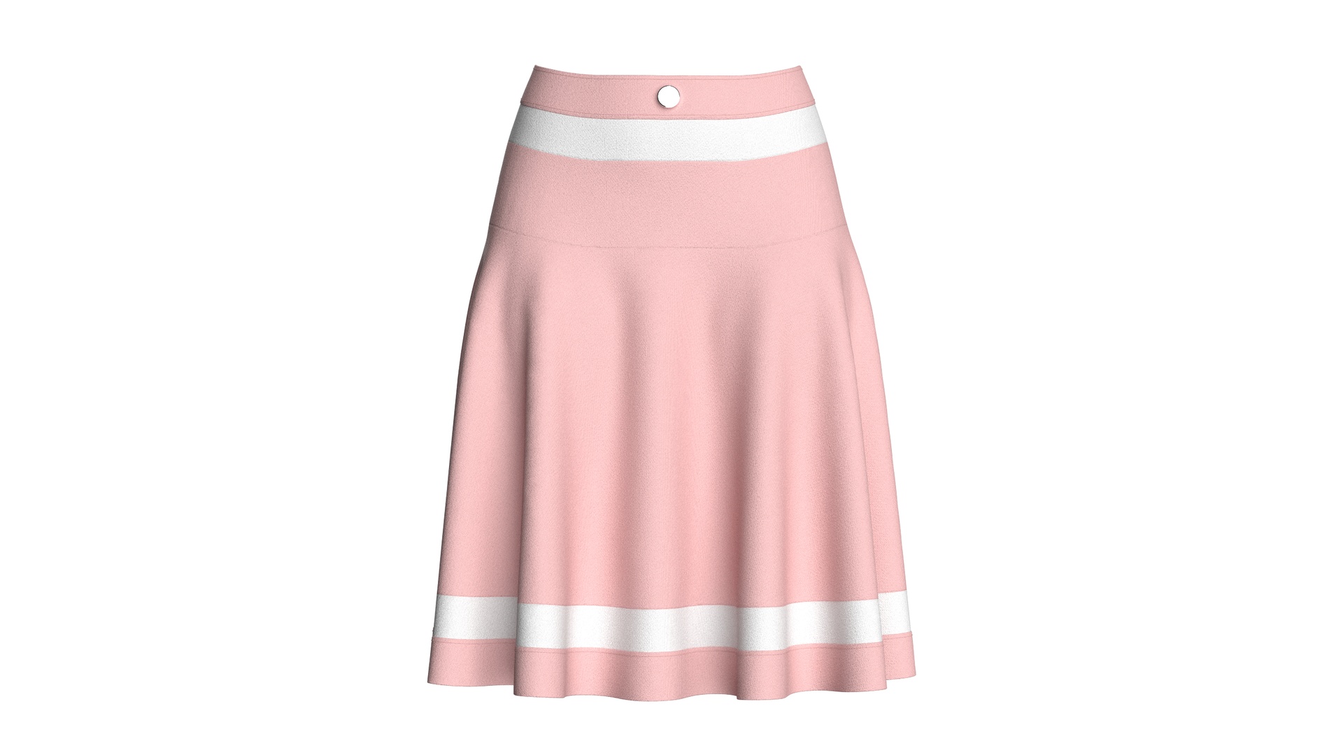 Media 1 for listing Girls High - Waisted Striped Mini Skirt | High Poly