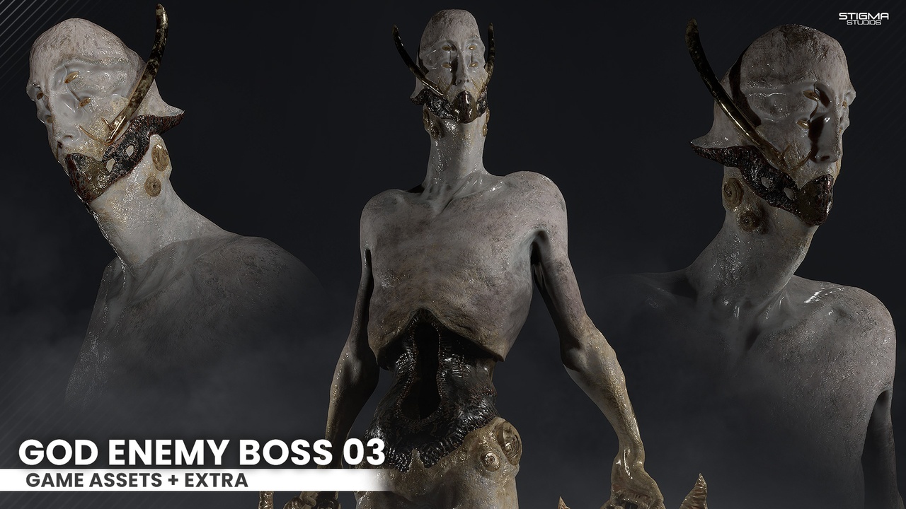 Media 1 for listing God Enemy Boss 03 - Game Assets + Extra | STIGMA STUDIOS