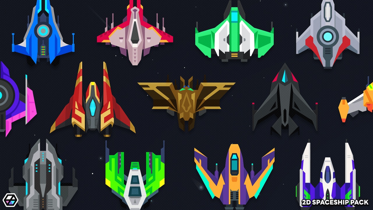 Media 1 for listing 2D Spaceship Pack
