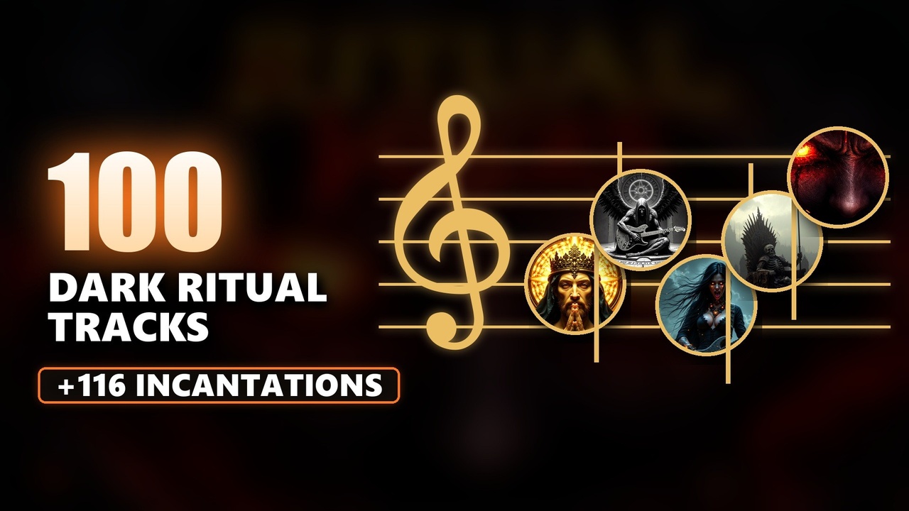Media 1 for listing Dark Ritual Music Bundle - 100 Metal & Horror Tracks + 116 Incantation Sounds