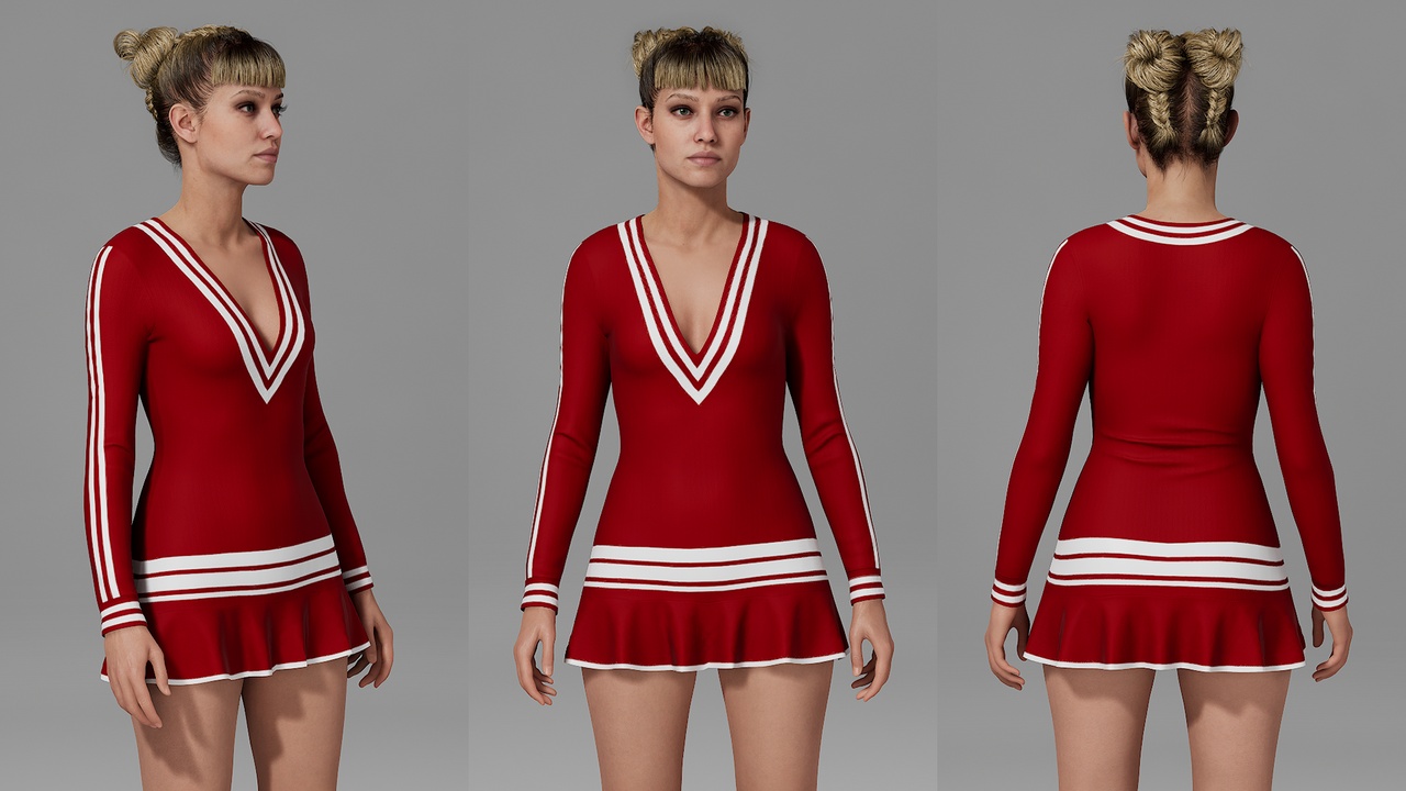 Media 1 for listing Athletic Dress for MetaHuman - Parametric