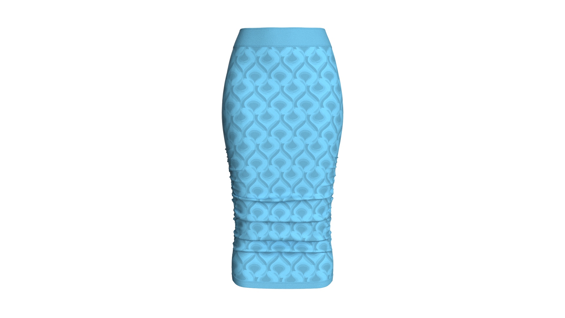 Media 1 for listing Girls High - Waisted Printed Maxi Long Skirt | High Poly