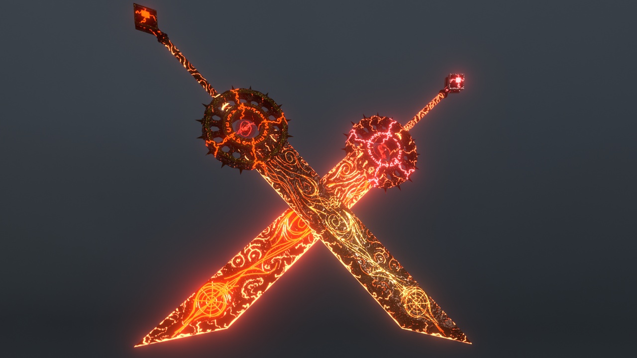 Media 1 for listing Dark Fantasy Blade - Ancient Rune Blade
