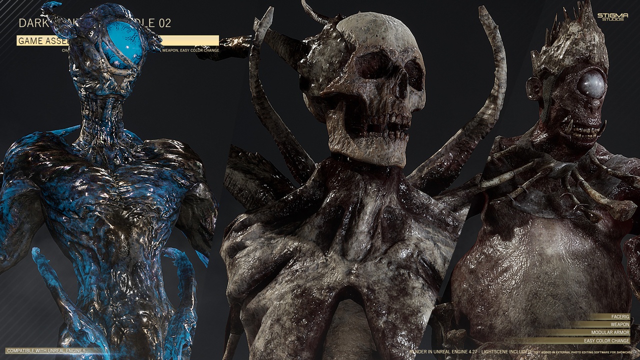 Media 1 for listing Dark Fantasy Bundle 02 - Premium Assets + Extra | STIGMA STUDIOS