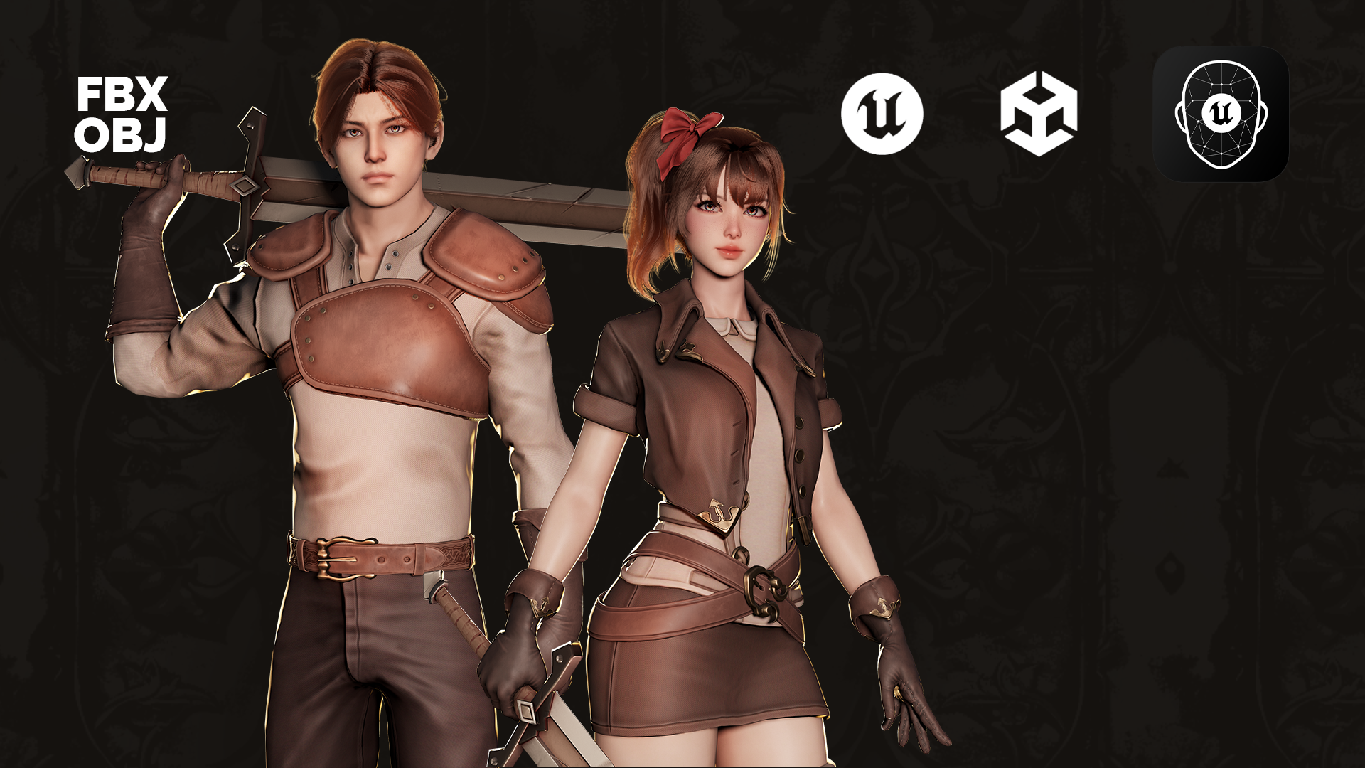 MMORPG Newbie Warrior - Medieval Fantasy Modular Character | Fab
