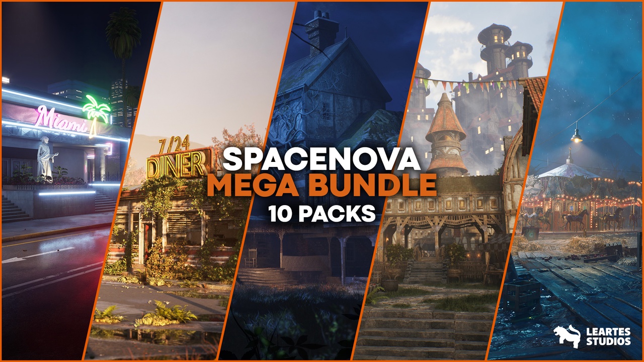 Spacenova Limited-Time Mega Discounted Unreal Engine Environments Bundle 제품 등록을 위한 미디어 1개
