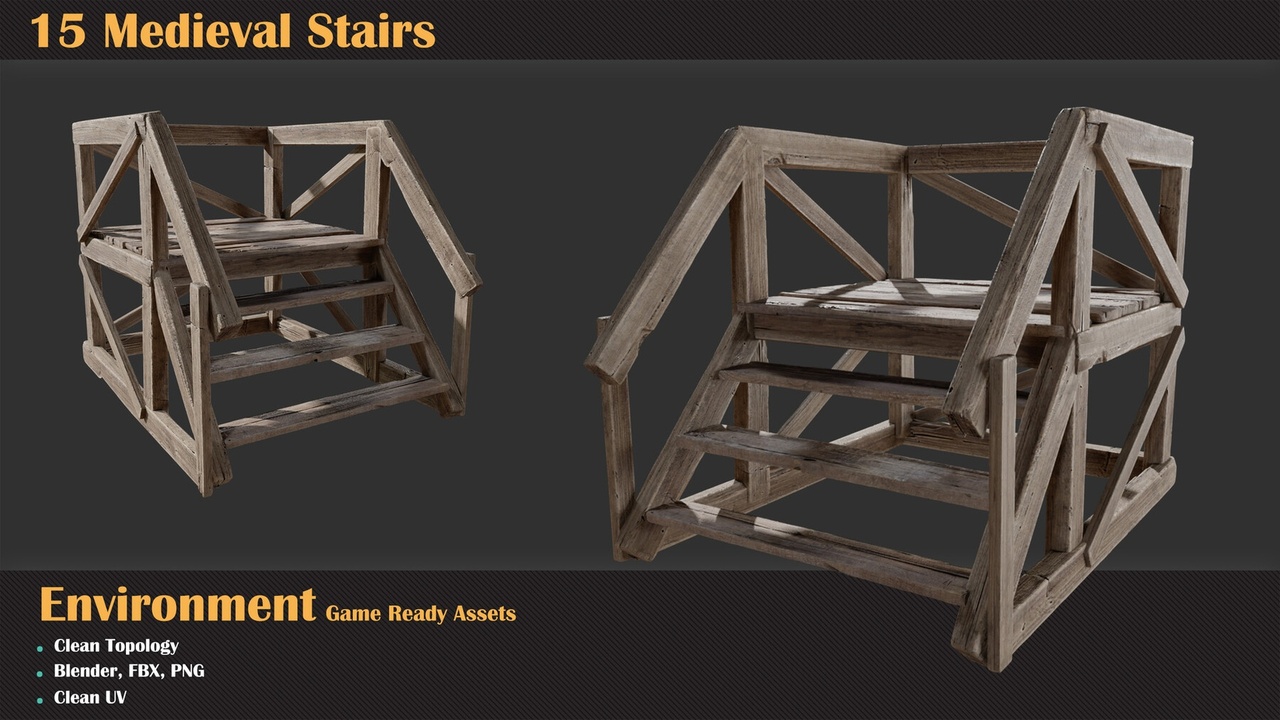 Media 1 for listing 15 Medieval Stairs
