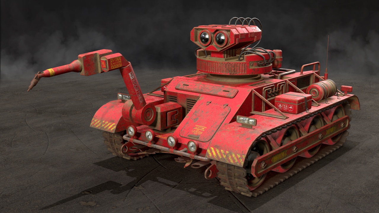 Media 1 for listing Robot Concept-3-Red-Rusty