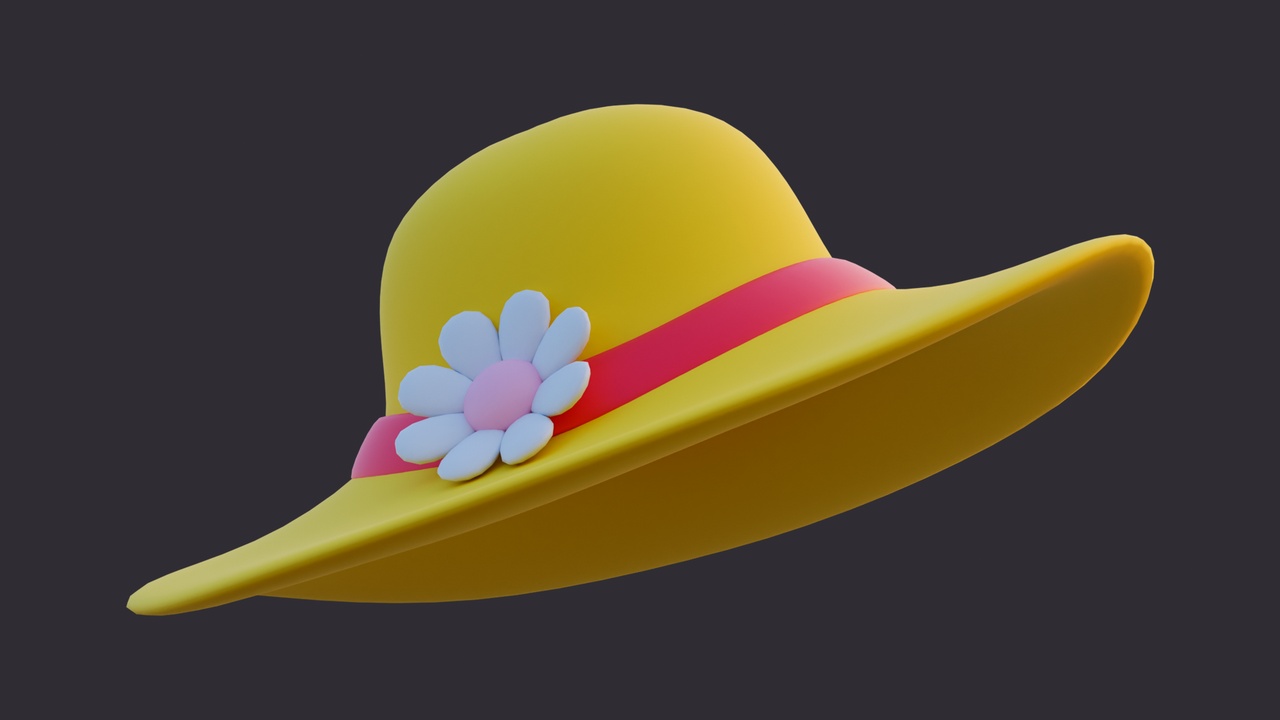 Media 1 for listing Low Poly Sun Hat