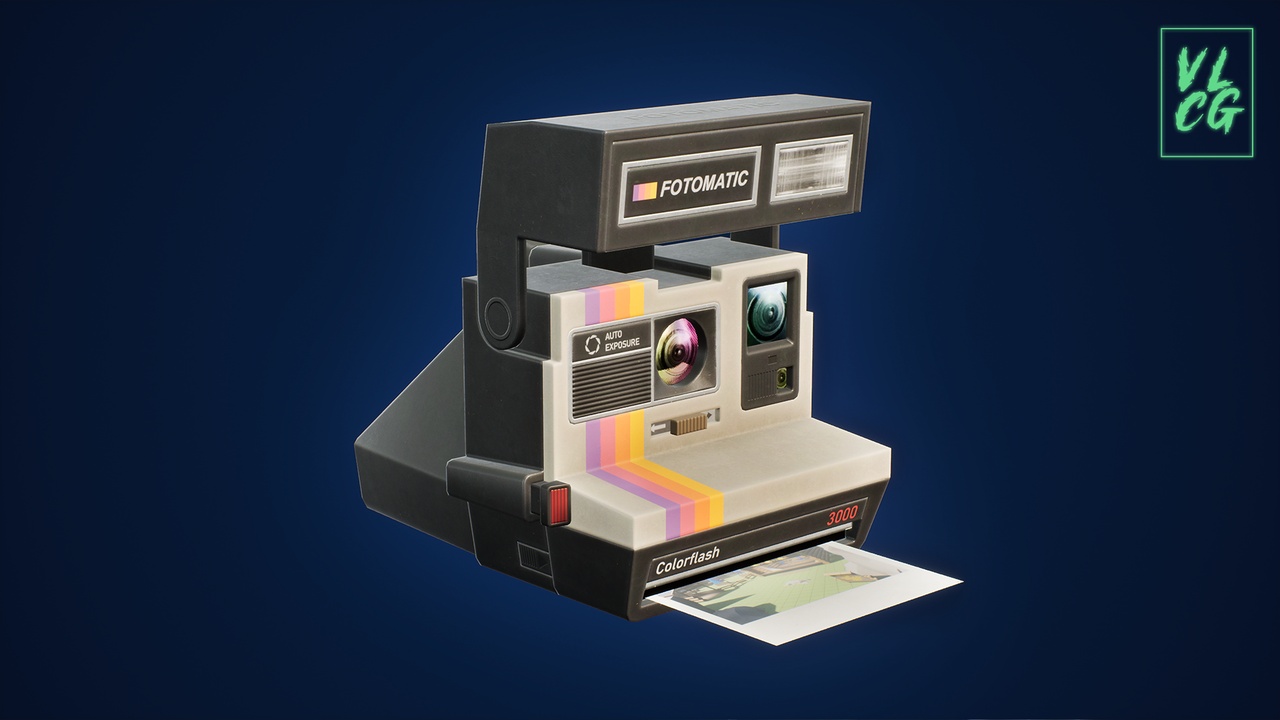 Media 1 for listing VLCG - Retro Photo Camera - Old Polaroid 1980s