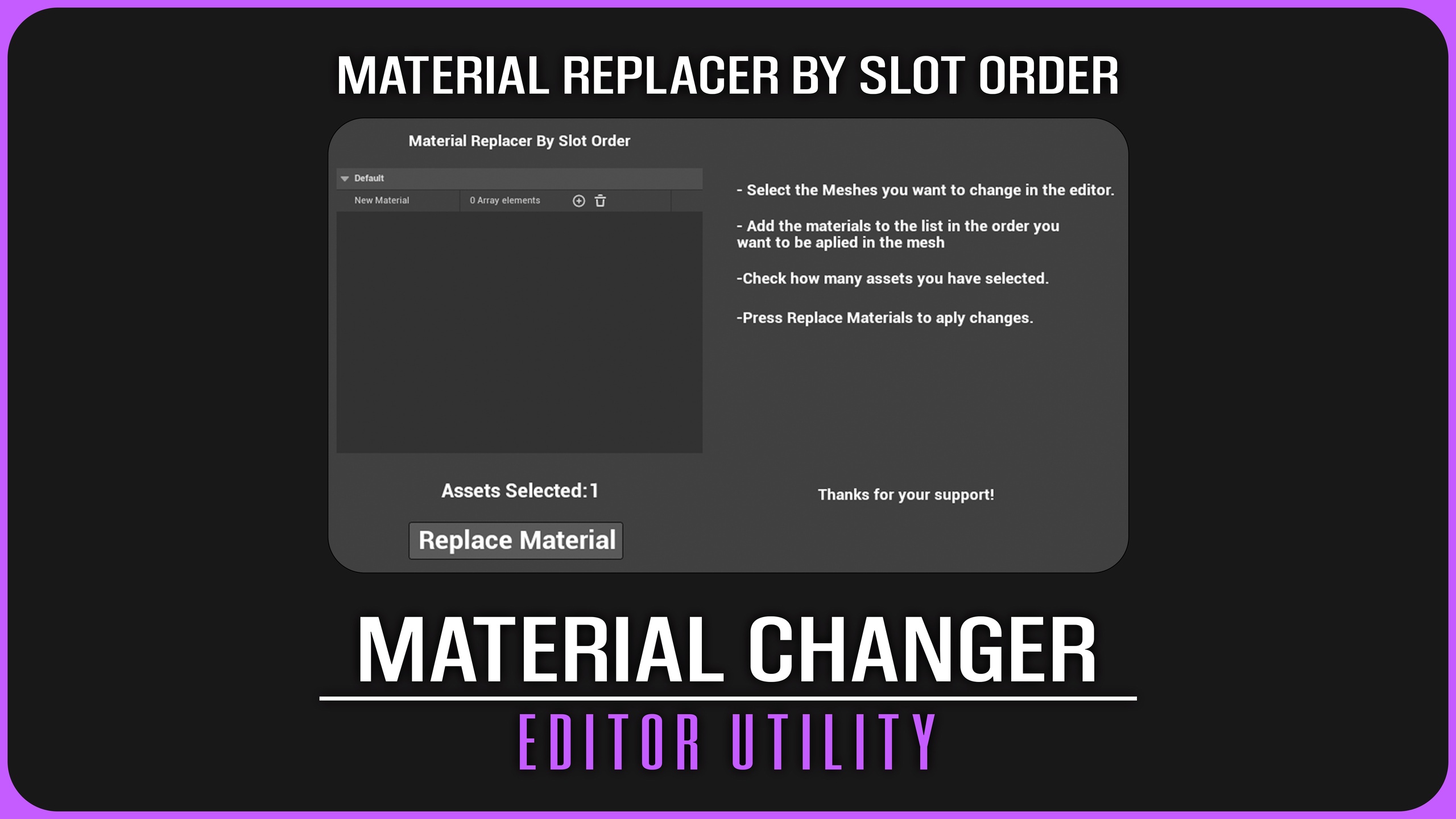 Media 1 for listing Material Changer