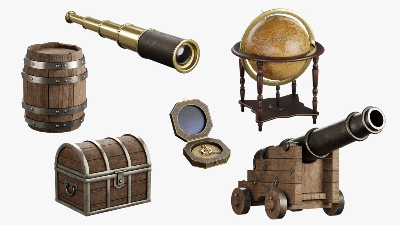 Media 1 for listing Realistic Pirate Props Collection
