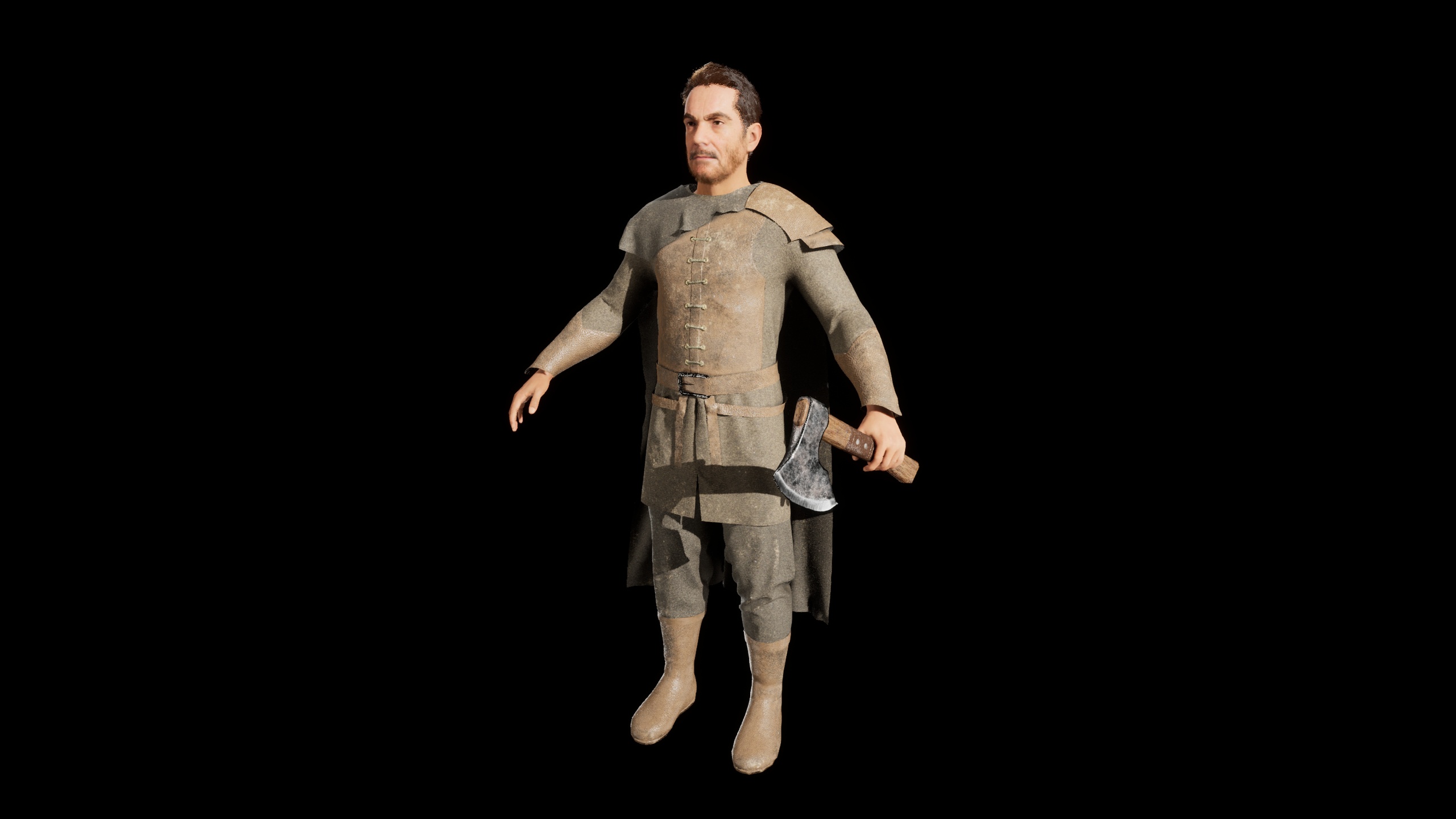 Media 1 for listing Metahuman Rustic Lumberjack Cloth Outfit – PBR Realistic