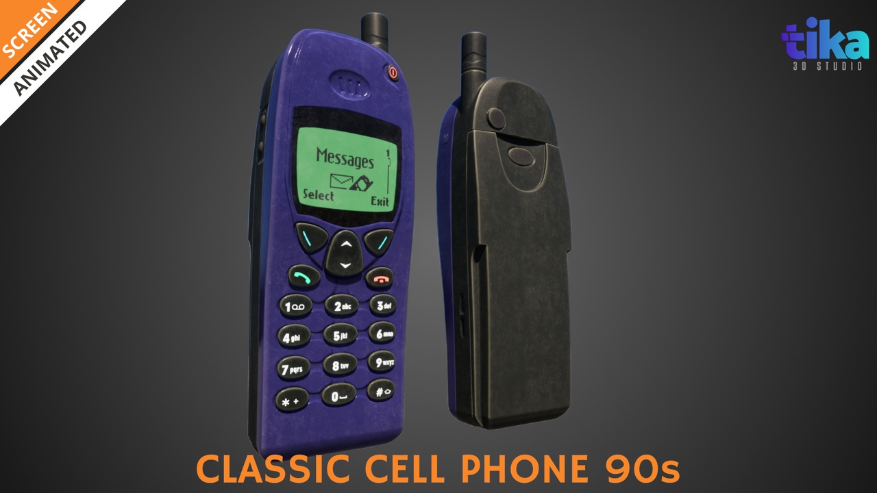 商品 CLASSIC CELL PHONE 90s - Animated Screen + LODs 的媒体 1