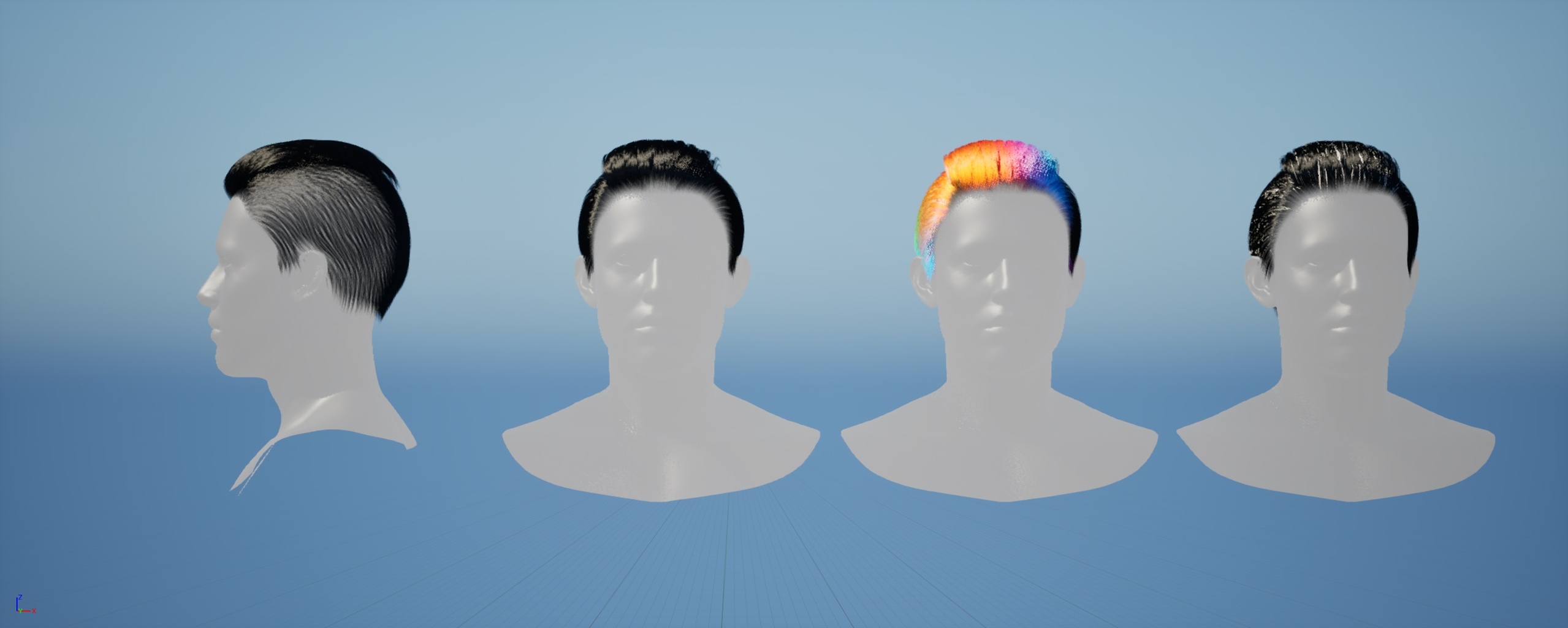 Media 1 for listing Real-time Realistic Male Hairstyle 07 Groom for Humans