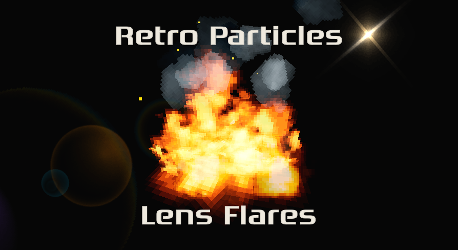 Retro Particles & Lens Flares | Fab