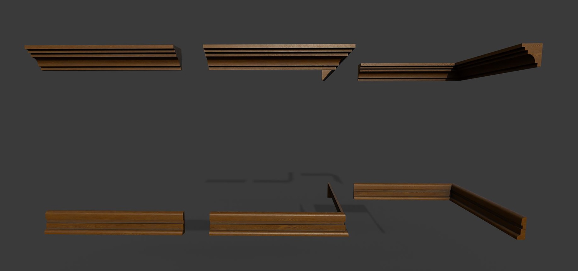 Media 1 for listing Wood ceiling molding and base board