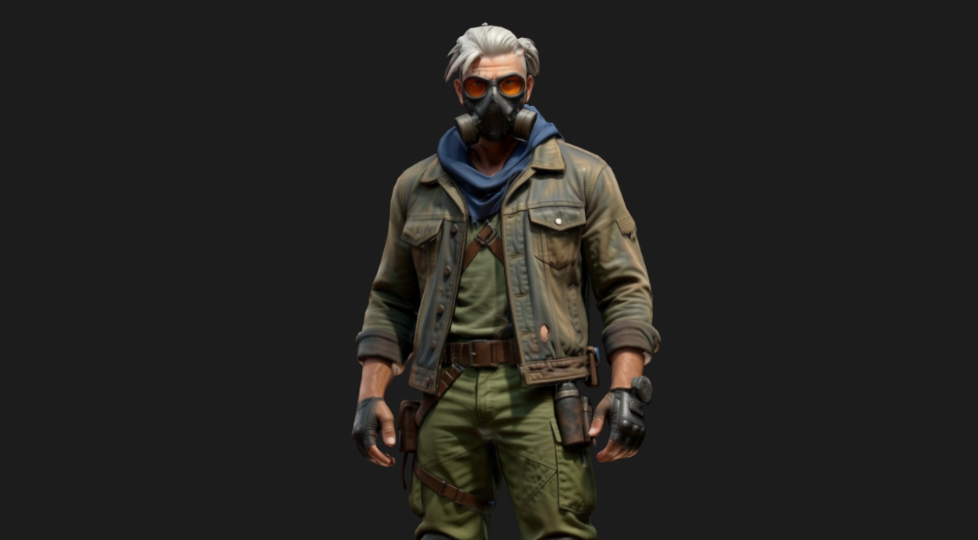 Media 1 for listing Cyberpunk Wasteland Rogue Low-Poly 3d Model