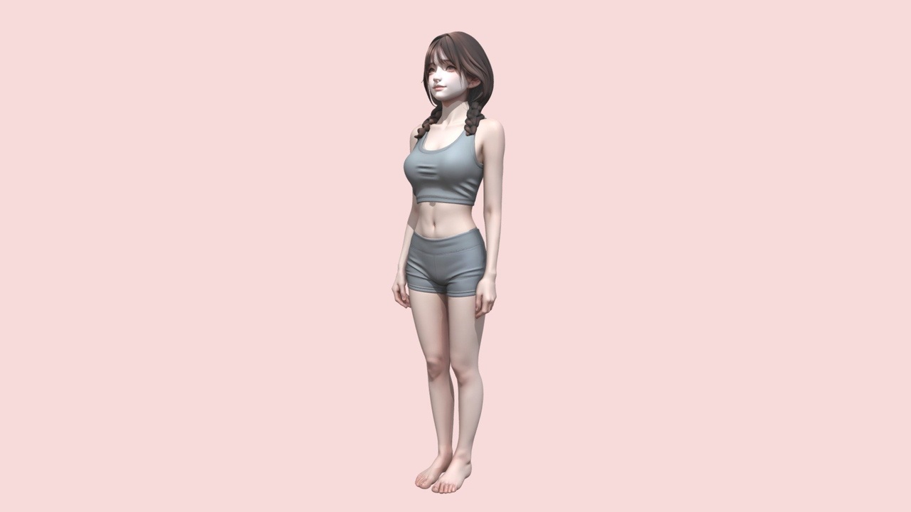 Media 1 for listing 写实亚洲运动女性角色