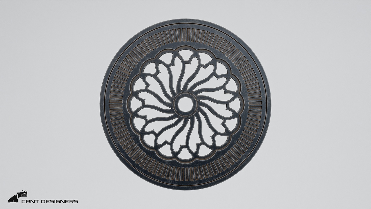 Media 1 for listing Drainage Manhole Cover - Sewer Inspection Hatch - Lowpoly 3D model
