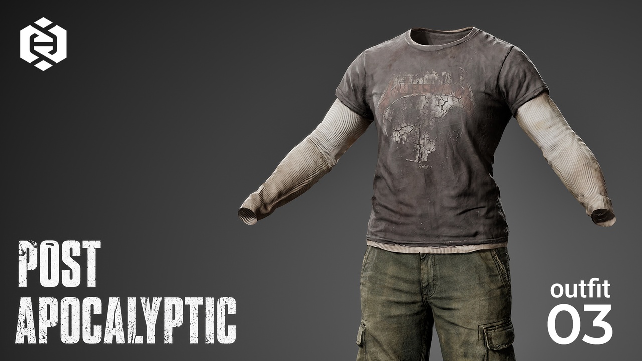 File multimediali per l'articolo Post Apocalyptic outfit 03: 1