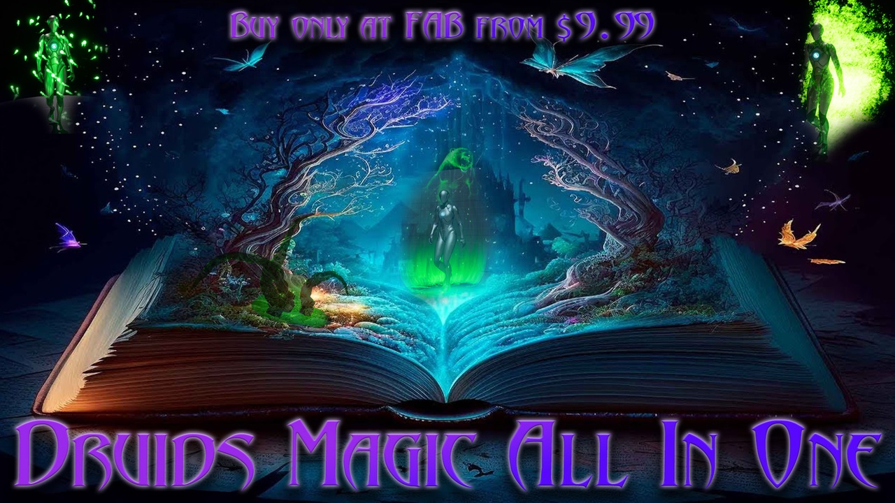 Media 1 for listing Druids Magic All In One - VFX and Materials for fantasy game