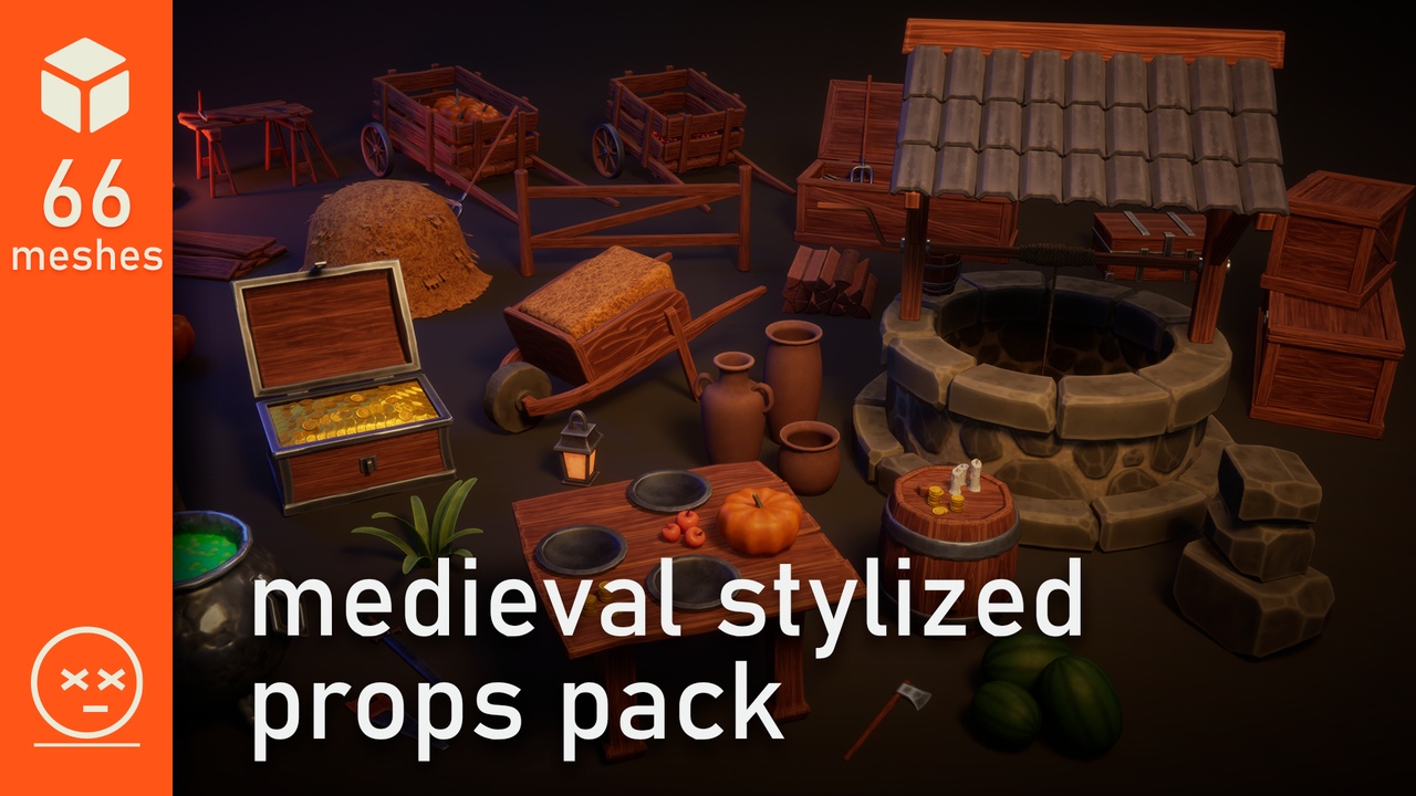 Medieval Stylized 3D Props ์ ํ ๋ฑ๋ก์ ์ํ ๋ฏธ๋์ด 1๊ฐ