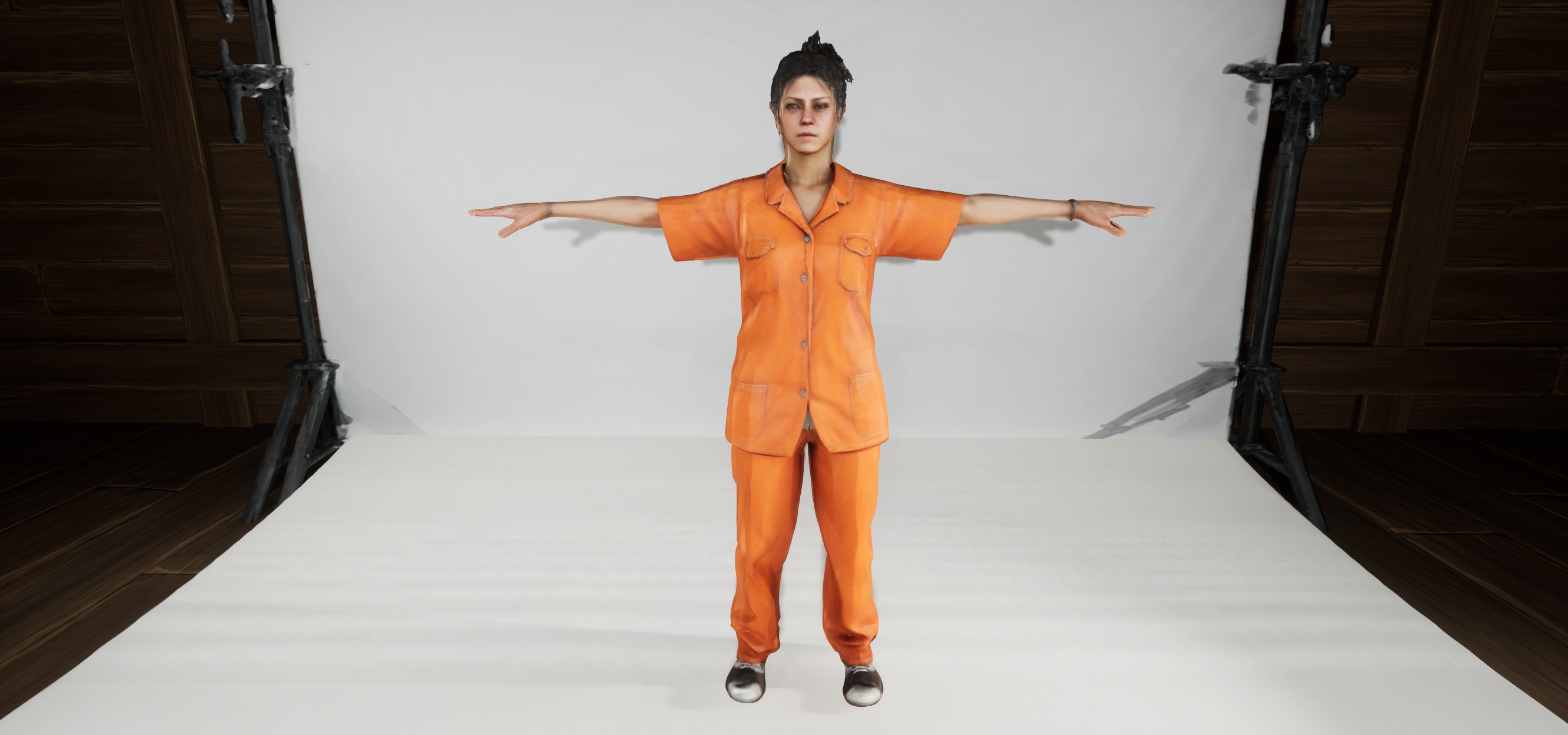 Female Inmates Animation Female Prisoner Character - Ready To Rig | Fab