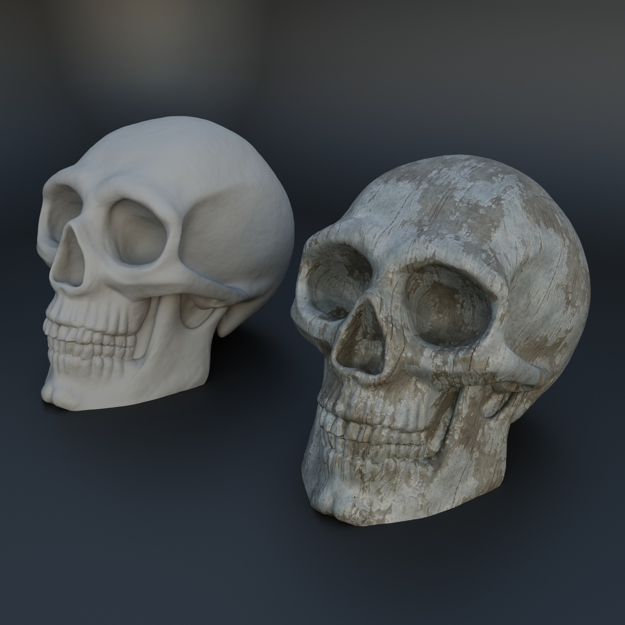Media 1 for listing Human Skull Miniature 3D Model – Perfect for Printing