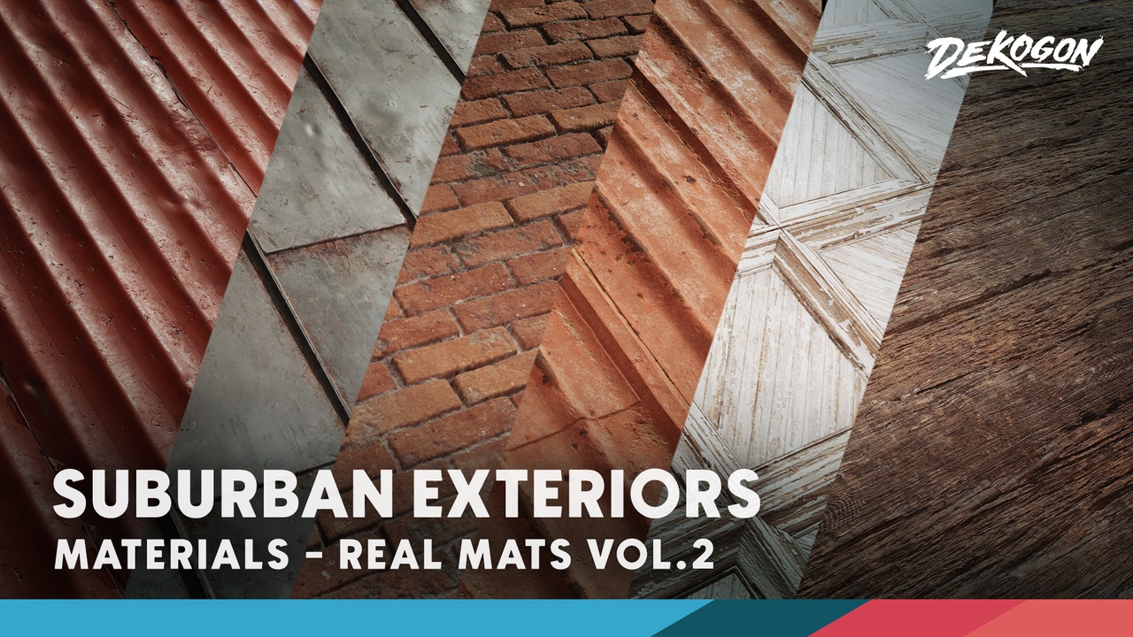 Media 1 for listing Realistic Materials VOL.2 - Suburban Exterior (50+ Materials)