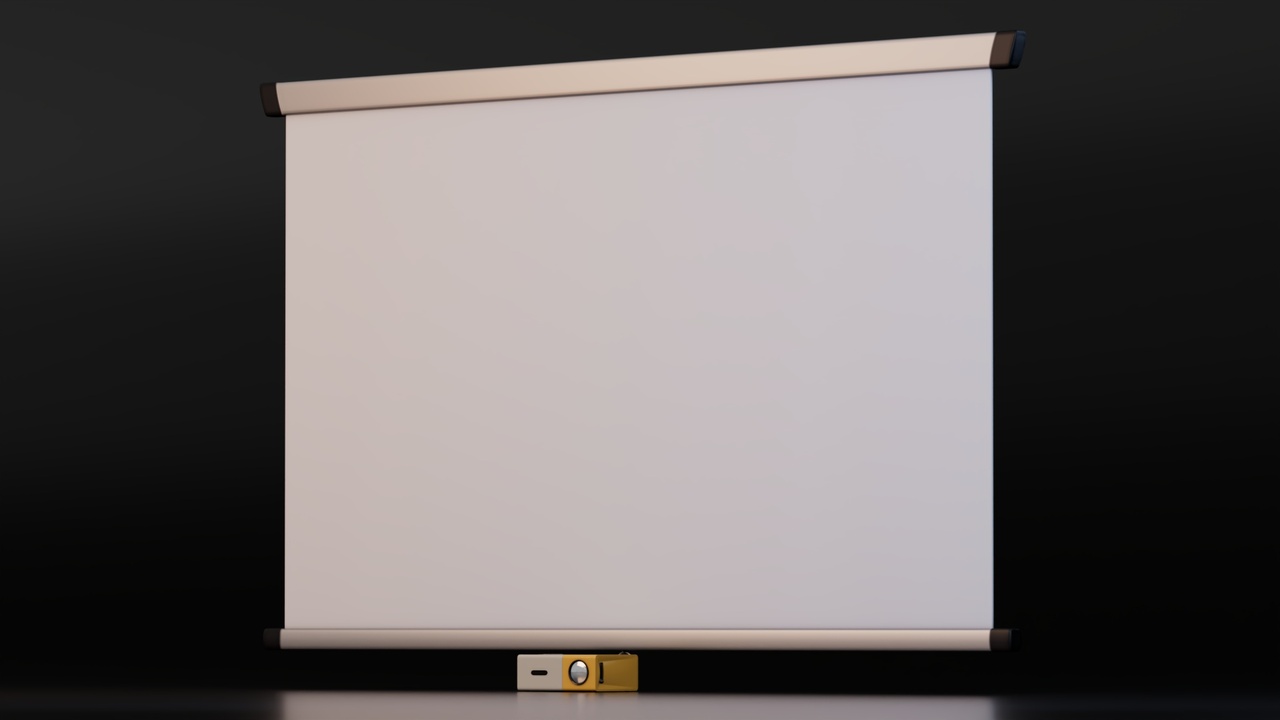 Extend Projector Screen Portable Projector with Pull-Down Projection Screen | Fab