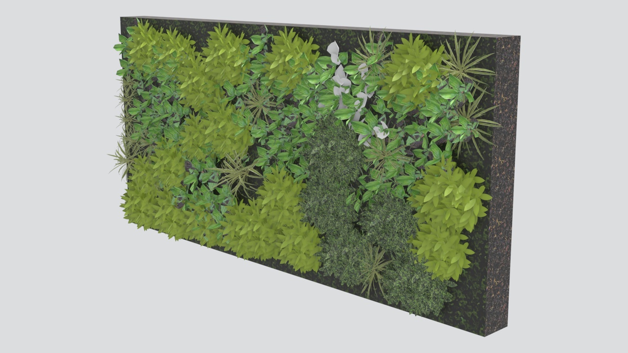 Media 1 for listing Artificial Living Green Wall Decorative Panel 3D Model