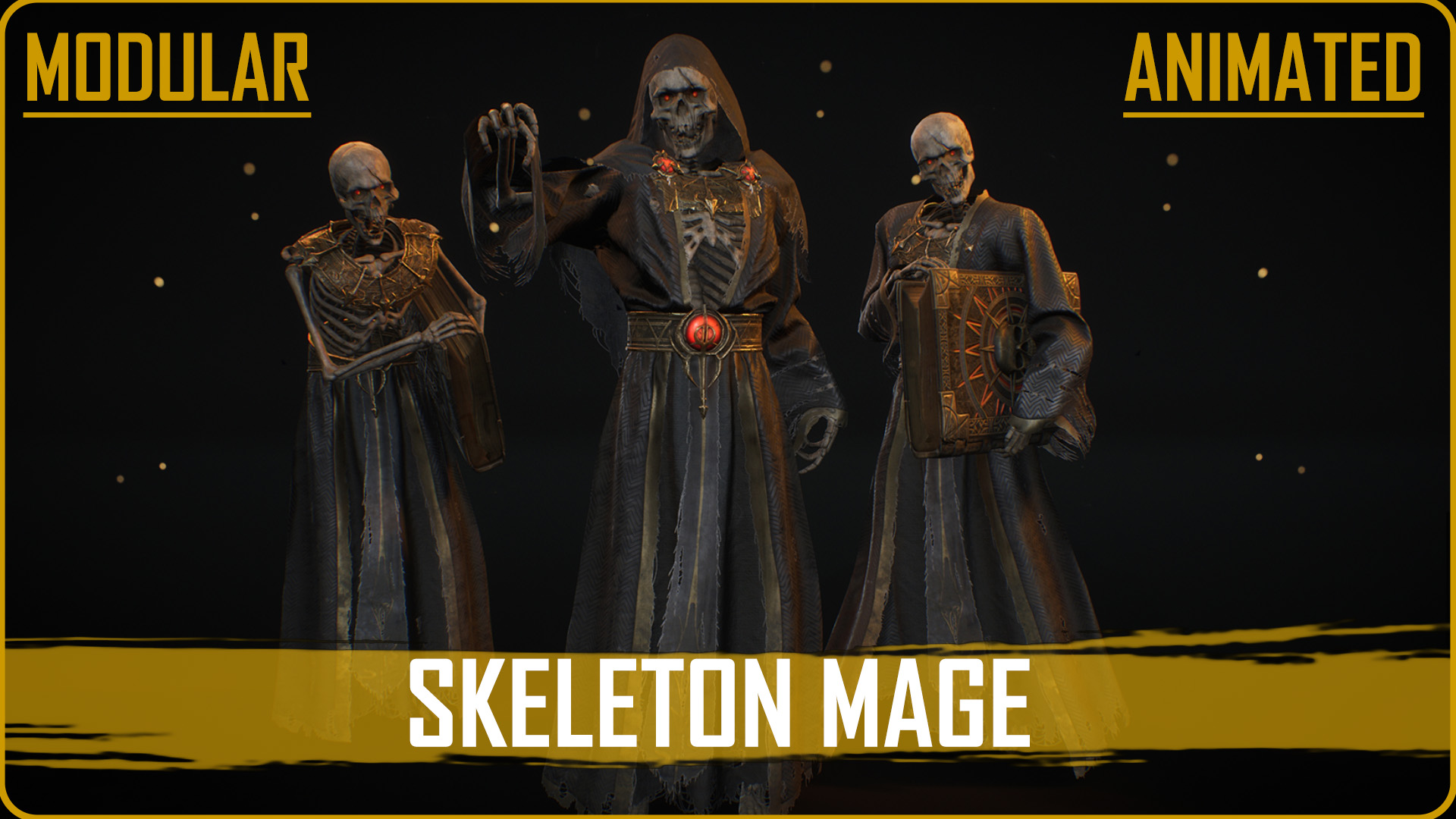 Modular Skeleton Mage | Fab