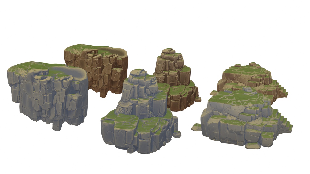 Media 1 for listing Stylized Cliffs