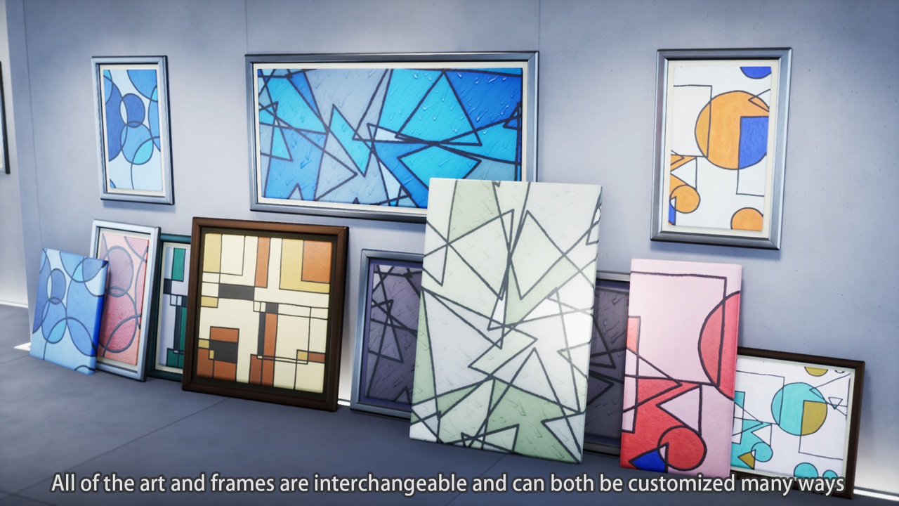 Geometric Paintings 제품 등록을 위한 미디어 1개