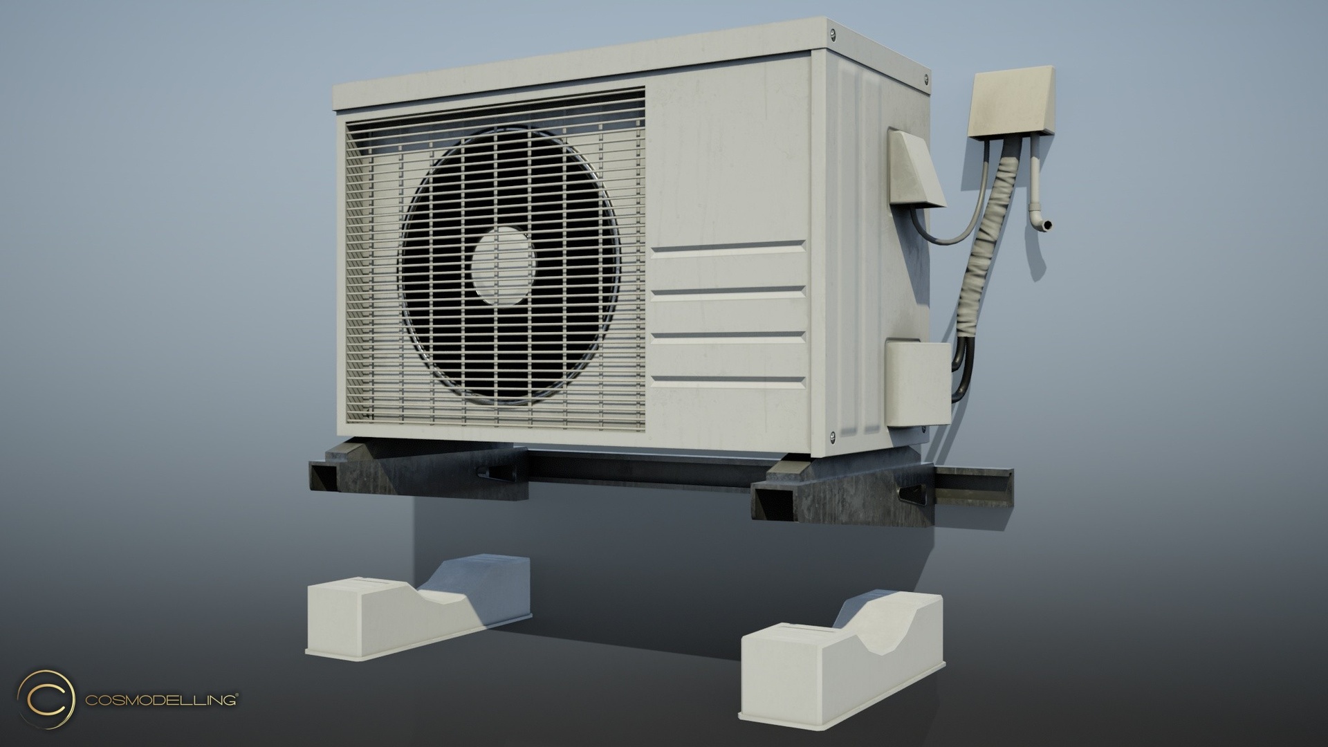 Media 1 for listing Japanese-Style Outdoor AC-Unit and Mountings Set