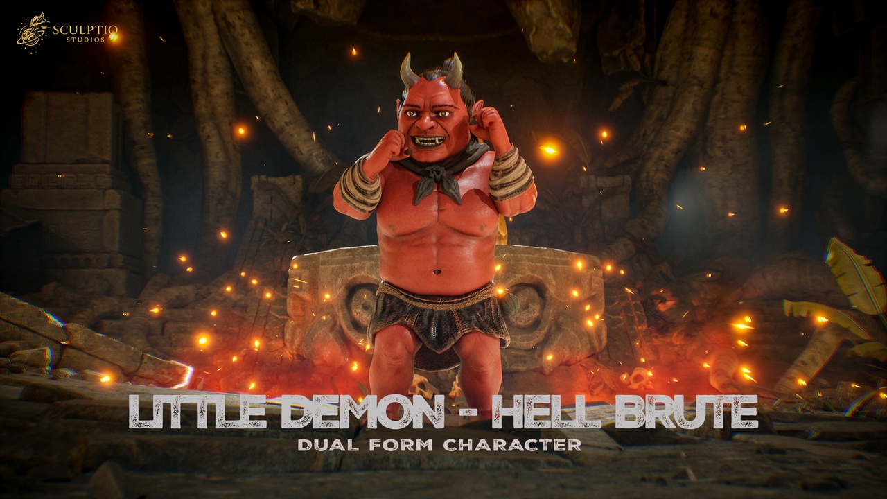 Media 1 for listing Little Demon / Hell Brute β Dual Form Character