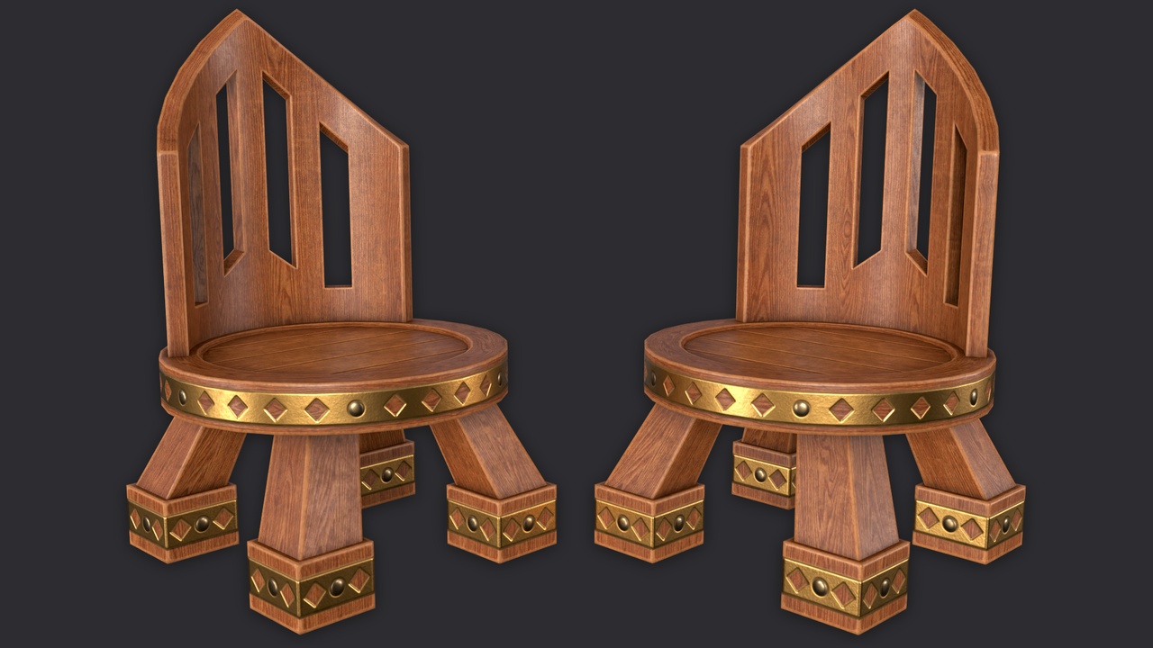 Media 1 for listing Medieval Wooden Chair_small