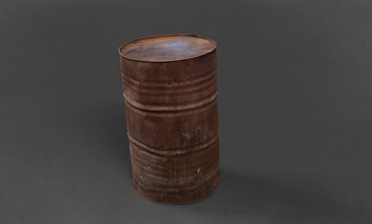 Media 1 for listing Rusty Damaged Barrel with real bumps 4k PBR photoscanned