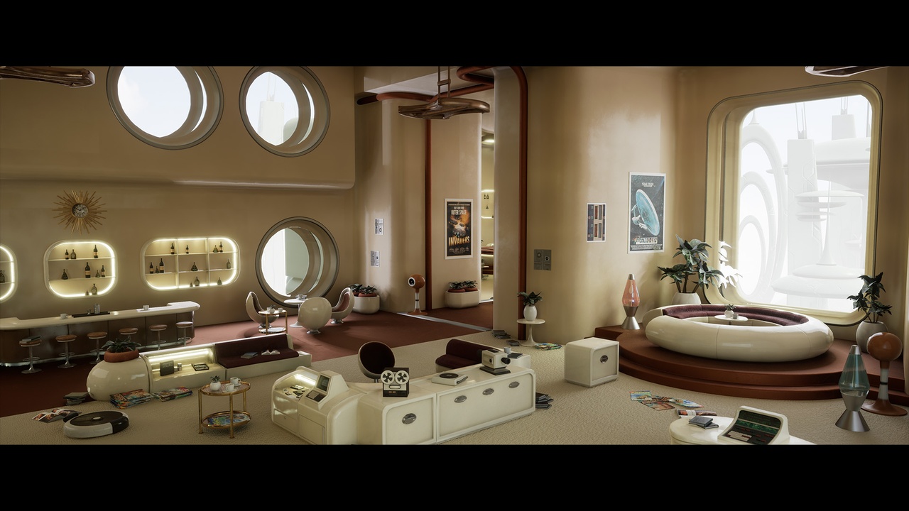 Media 1 for listing Retro-Futuristic House Interior