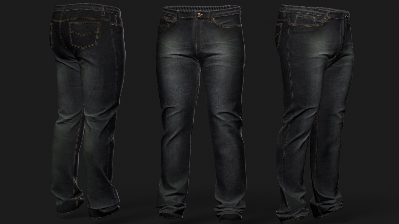Media 1 for listing Jeans for MetaHuman – Parametric Wardrobe (MHPKG)