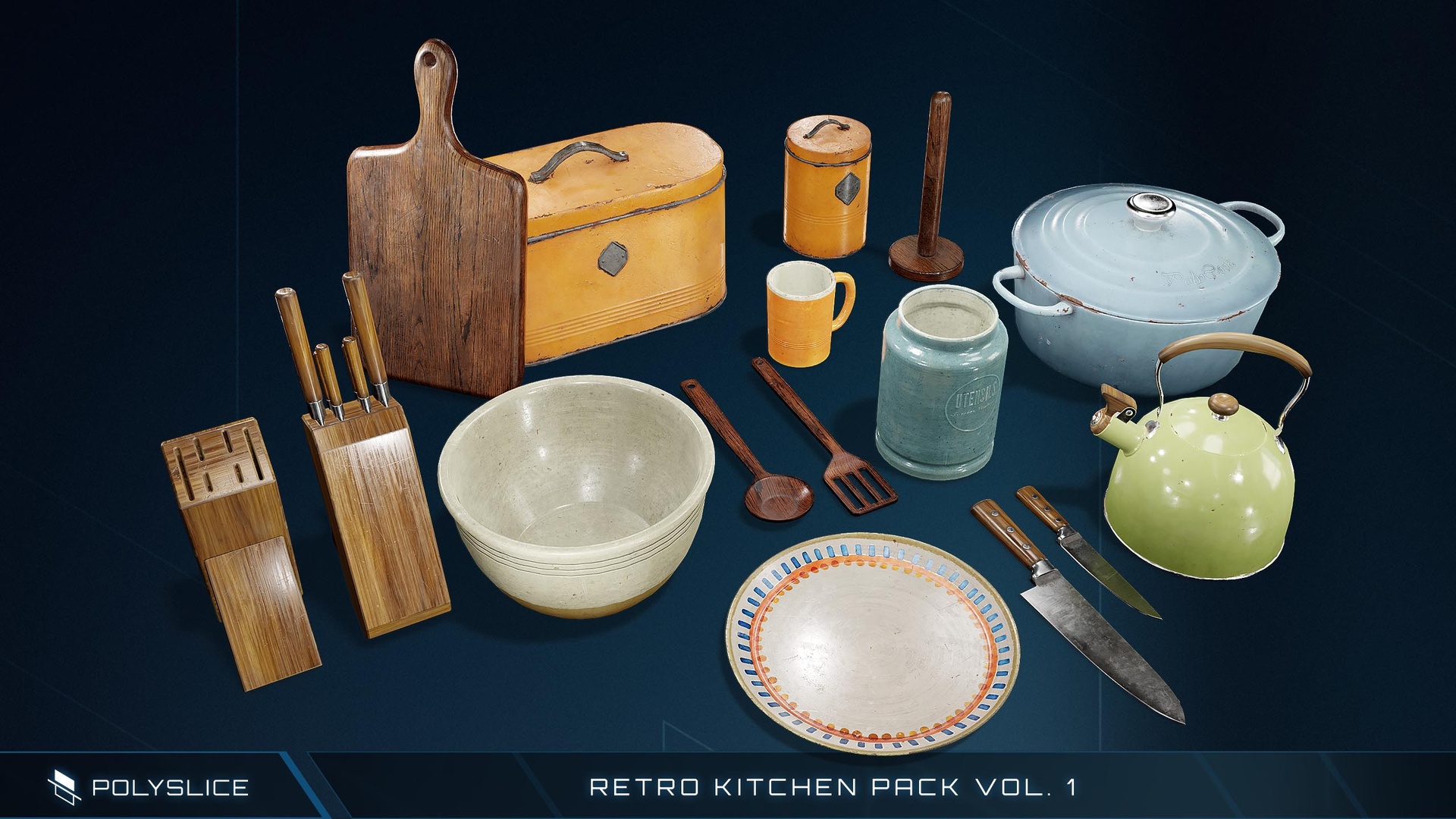 Retro Kitchen Props VOL.1 제품 등록을 위한 미디어 1개