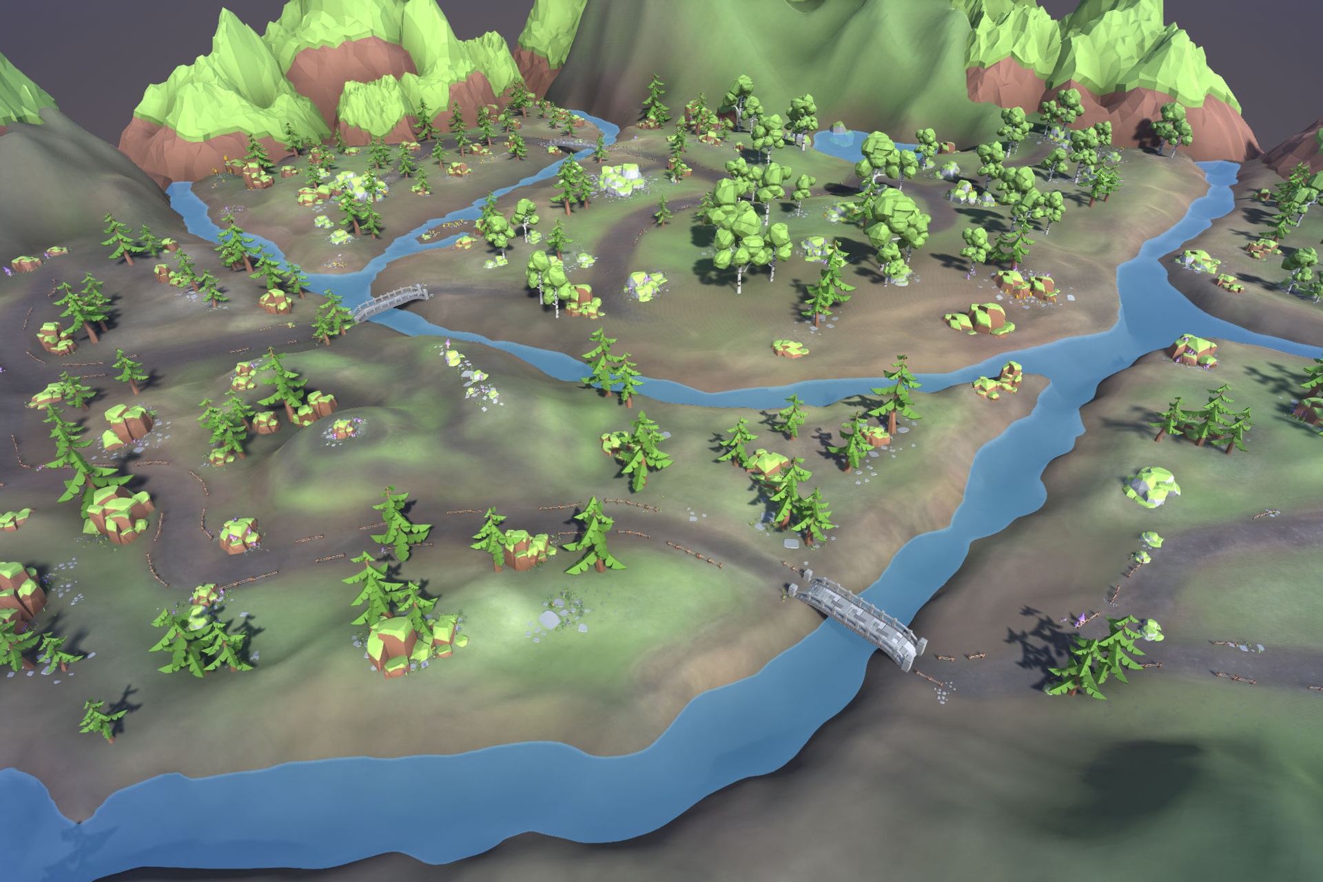 Media 1 for listing Free Low Poly Forest